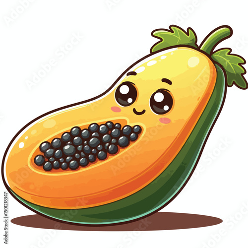 Vector Cartoon papaya