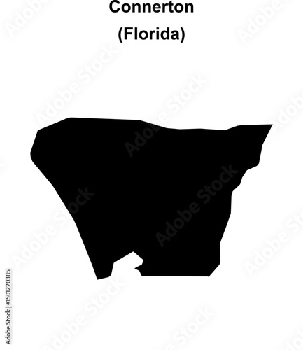 Connerton (Florida) blank outline map
