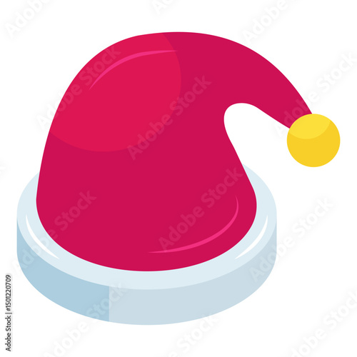 A beautiful design icon of christmas hat