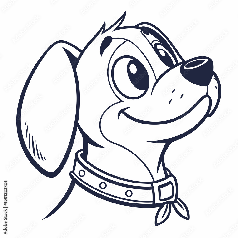 Fototapeta premium Dog and cat vector