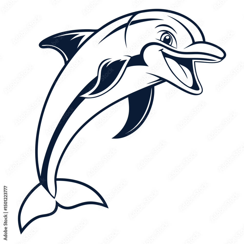Obraz premium dolphin vector illustration