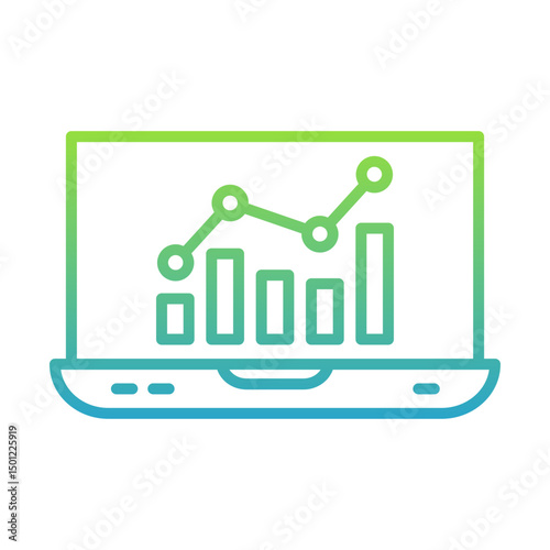Data Analysis and Business Growth Icon