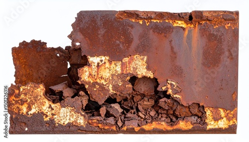 old rusty metal plate