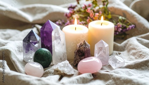 alternative medicine still life with candles