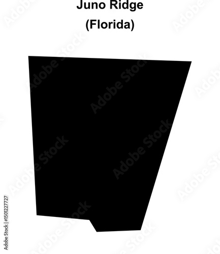 Juno Ridge (Florida) blank outline map