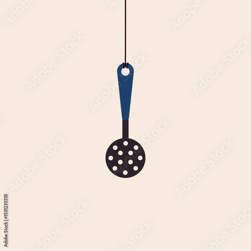Hanging Cutlery icon flat vector design. 