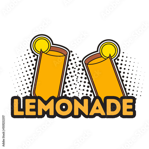cheers lemonade drink vector illustration