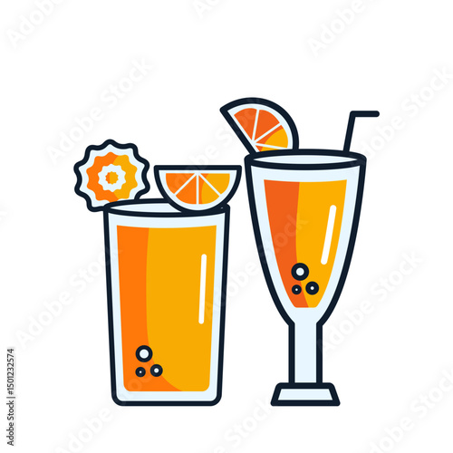 lemonade drink vector illustration