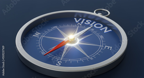 Compass vision concept for future direction and strategy planning navigation guidance and goal setting