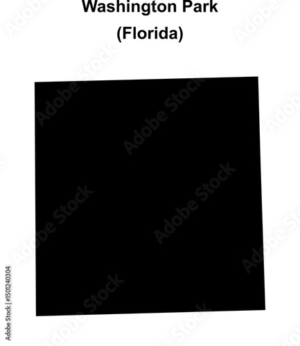 Washington Park (Florida) blank outline map