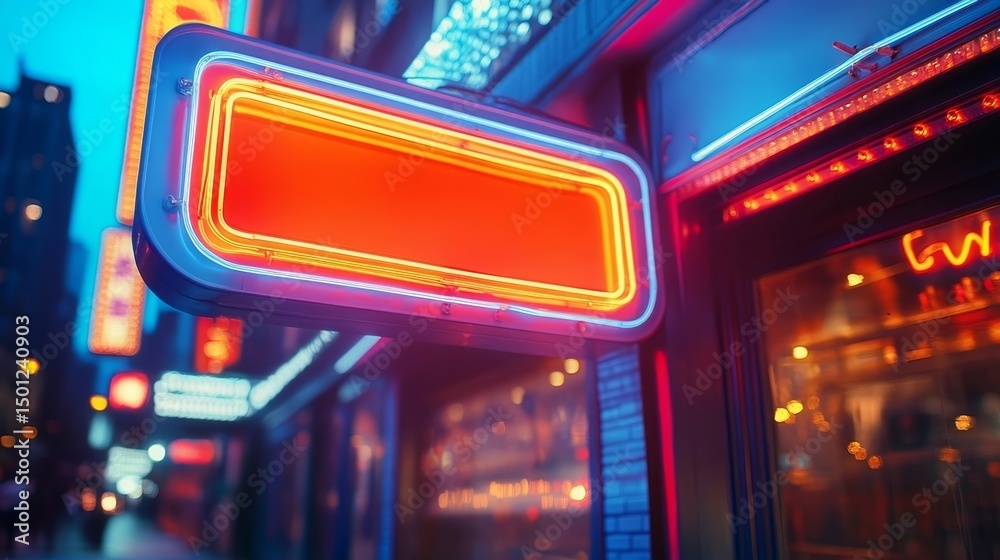 Obraz premium traffic lights at night