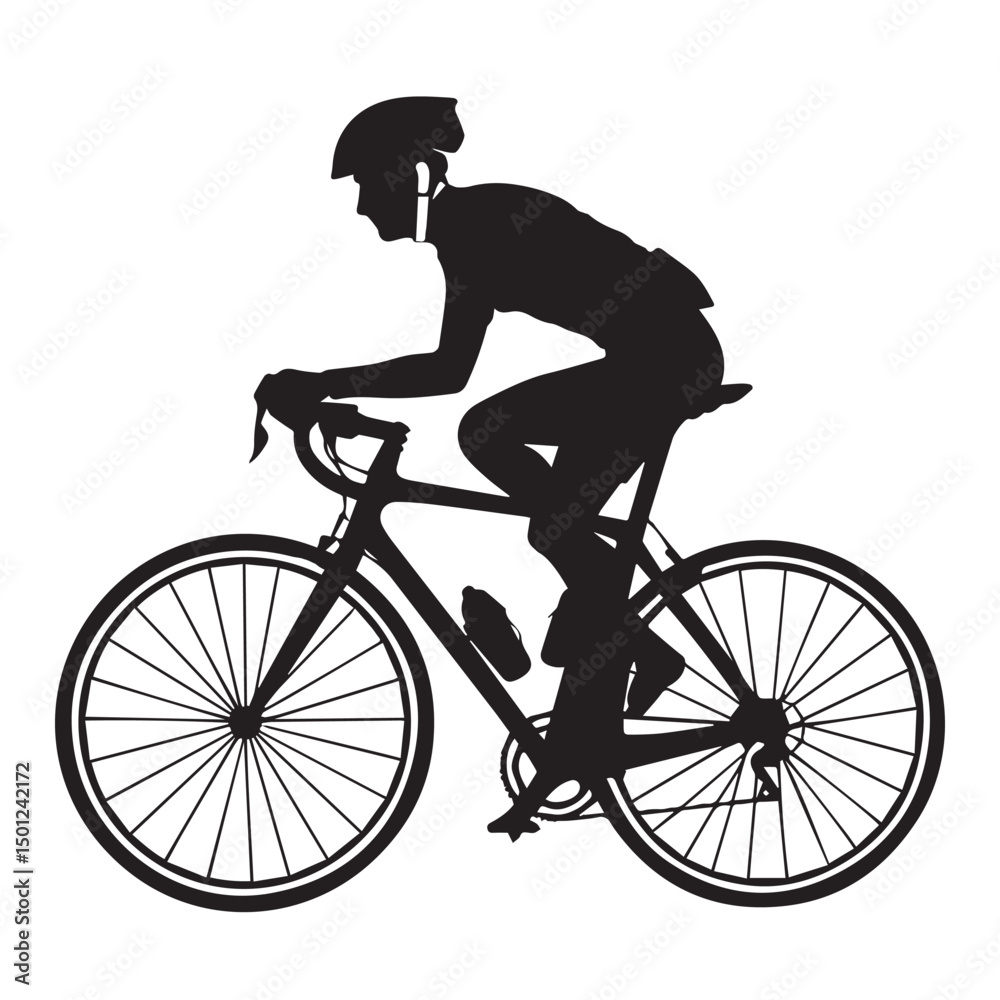 Fototapeta premium cyclist vector
