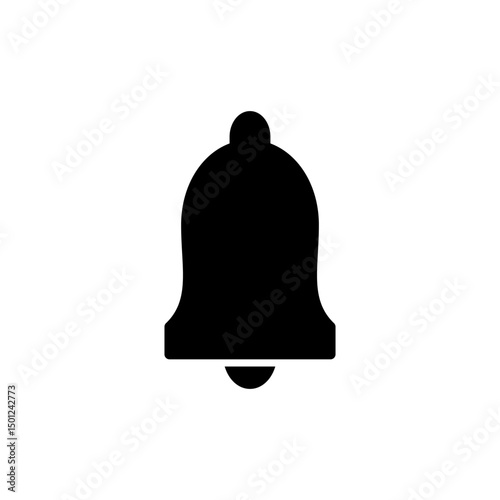 Bell icon symbol for apps and websites. Notification sign and symbol for web site design