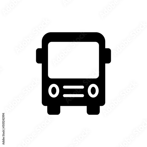 Bus icon symbol for apps and websites. bus sign and symbol
