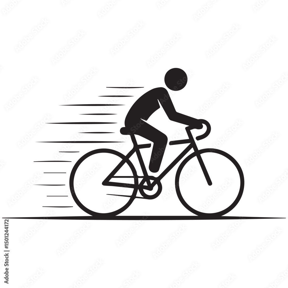 Fototapeta premium cyclist vector