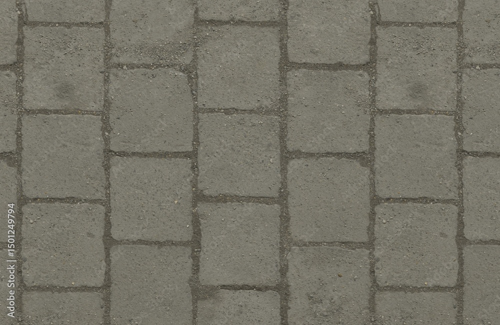 Naklejka premium Urban Stone Pavement Texture – Ultra HD 6K Concrete Blocks