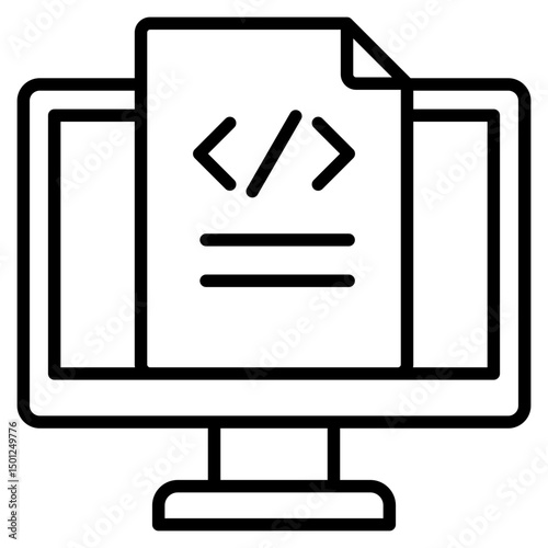 Progamming line icon