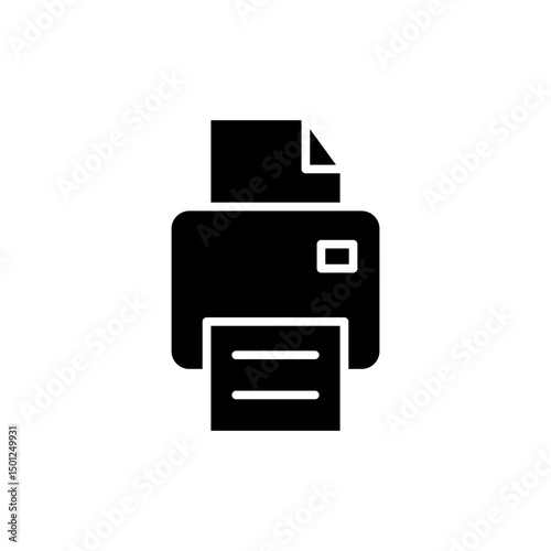 Print icon symbol for apps and websites. printer sign and symbol