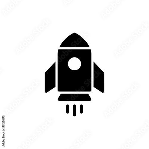 Rocket icon symbol for apps and websites. Startup sign and symbol. rocket launcher icon