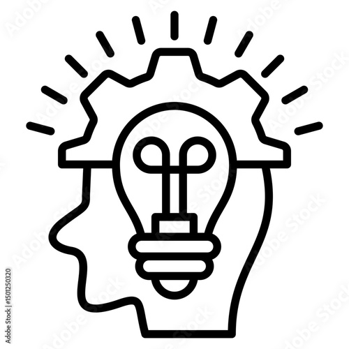 Inspiration line icon