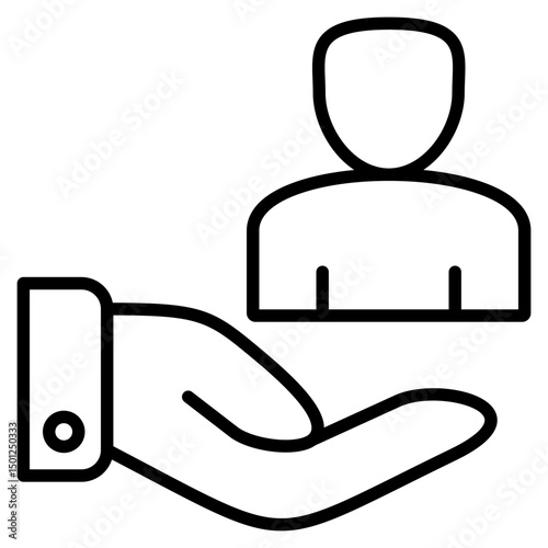 Support line icon