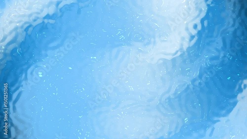 Rippled blue water texture with soft light reflections and gentle wave patterns, ideal for calm aquatic backgrounds and refreshing motion visuals