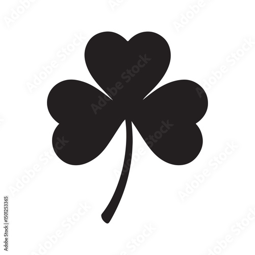 shamrock leaf vector on white background