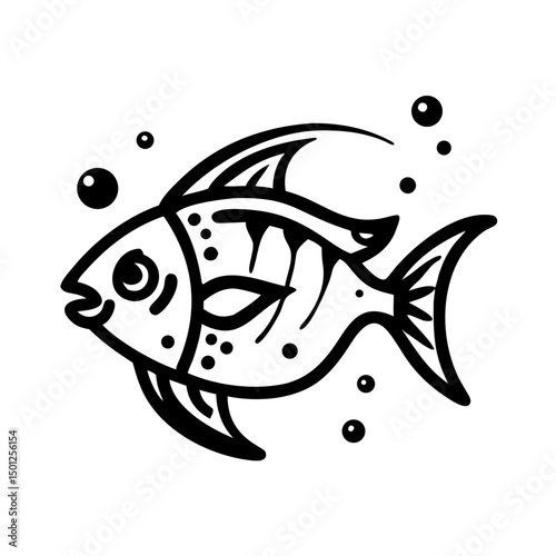 Detailed Crappie Fish Art