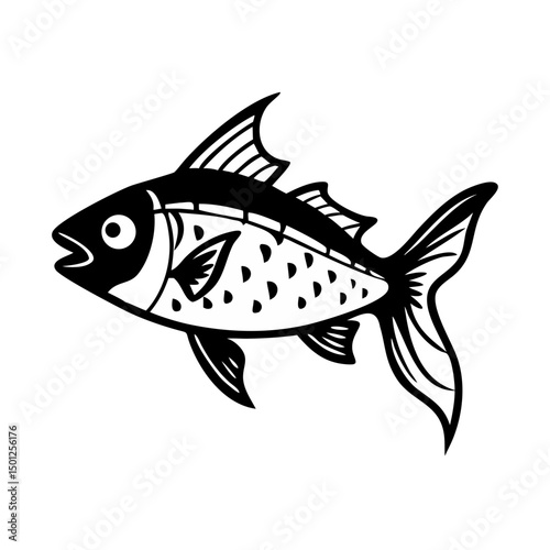 Detailed Crappie Fish Art