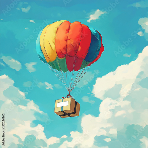 care package landing on the ground