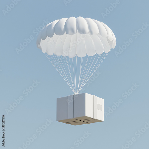 care package landing on the ground