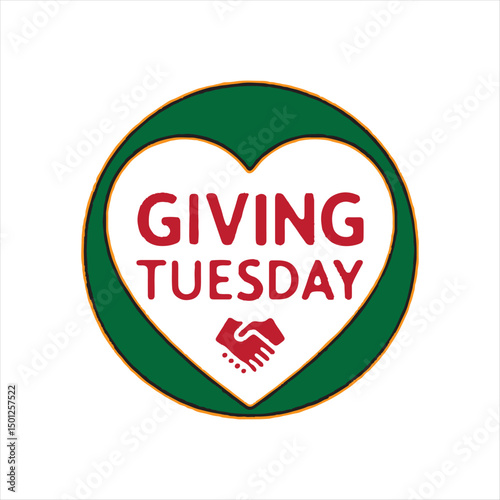Giving Tuesday Heart Hands Illustration,
Charity Donation Love Concept Drawing,
Hands Forming Heart for Giving Tuesday,
Minimalist Hands Holding Red Heart
