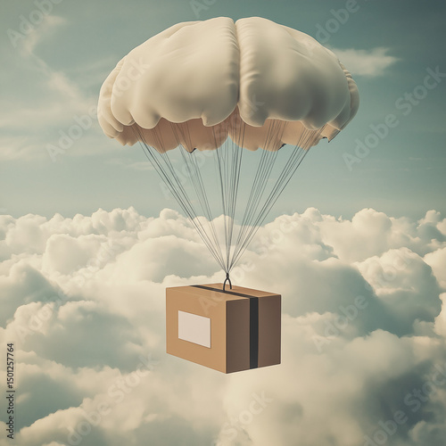 care package landing on the ground