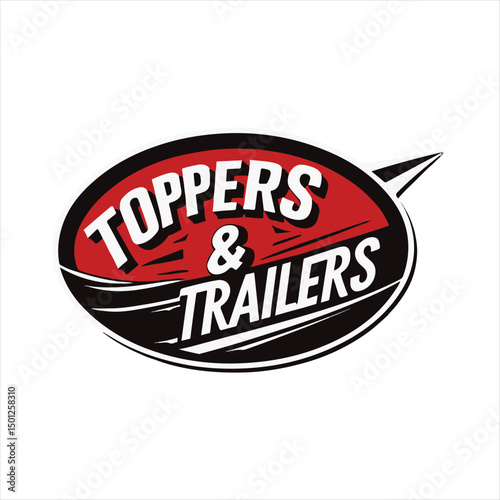 Toppers and Trailers Plus Logo Design,
Red Oval Automotive Business Logo,
Bold Trailer Dealer Logo Template,
Vehicle Accessories Store Logo Design,