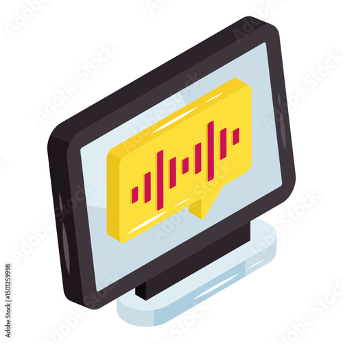 Modern design icon of voice recognition