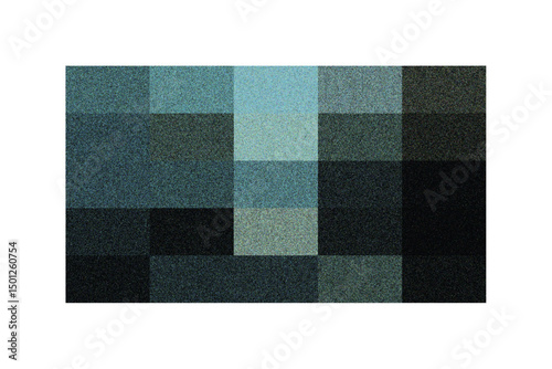 Teal Grid Noise Abstract Texture Background