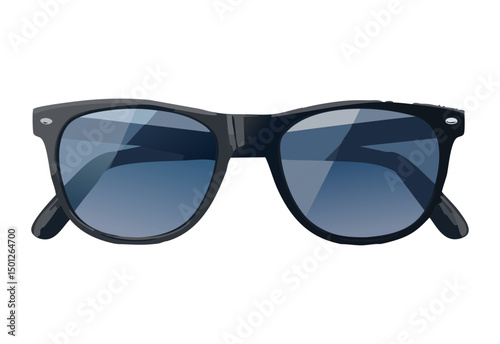 sleek black sunglasses for summer