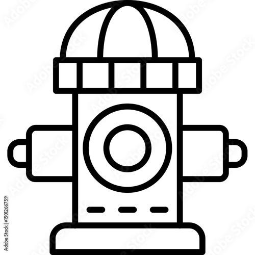 Fire Hydrant Flat Icon