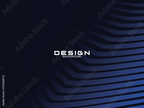 Premium background design with curved dark blue lines pattern. Vector horizontal template for digital luxury business banner, contemporary formal invitation, luxury voucher, prestigious gift certifica