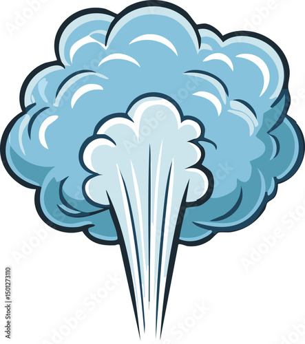 vector illustration of smoke