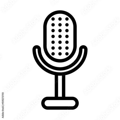 Microphone line icon