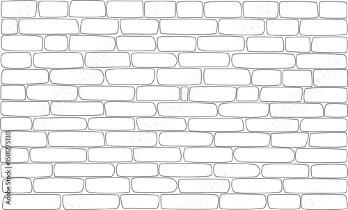 Seamless brick and stone Wall ready to be use as png file, or illustration