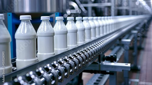 Milk bottle manufacturing process.
