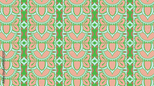Seamless vintage floral vector pattern, a decorative damask wallpaper illustration