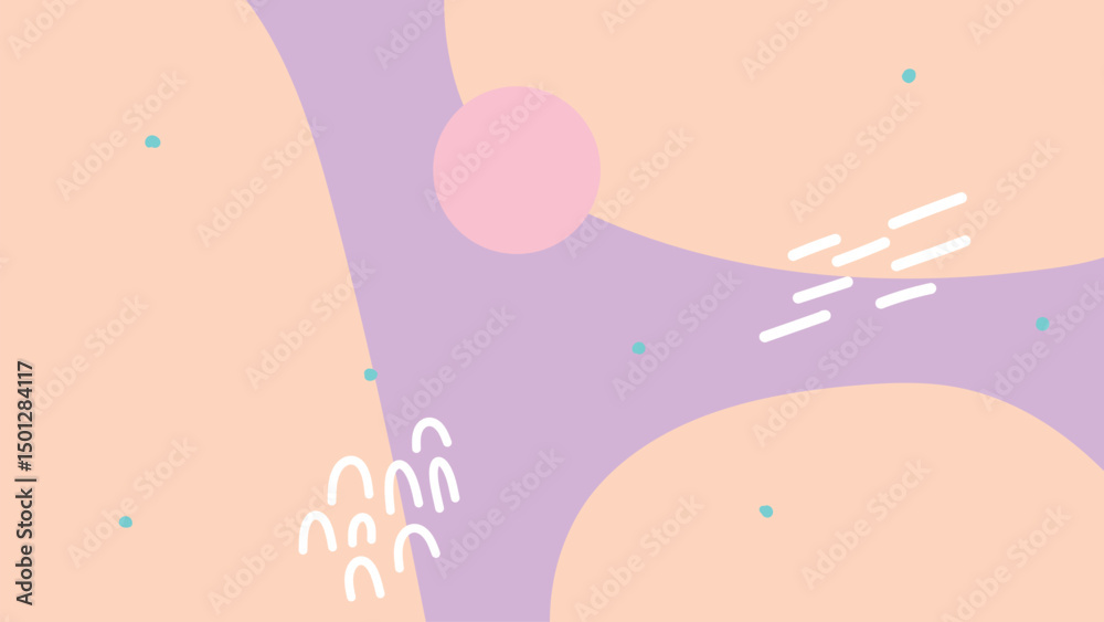 Playful Pastel Background with Curved White Playful Pastel Background with Curved White
