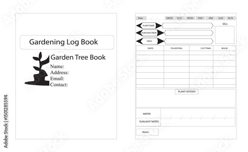 gardening log book interior amazon