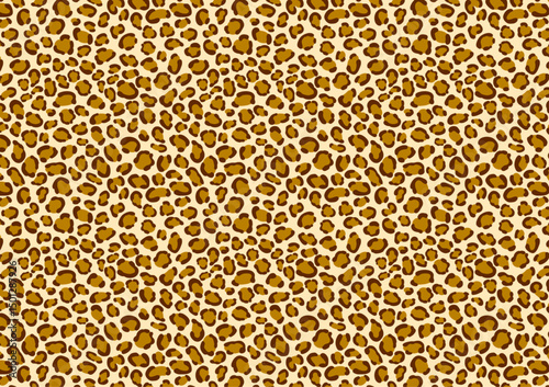 ベクター　ヒョウ柄　レオパード　イエロー系