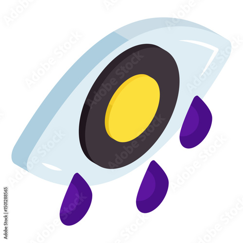 Modern design icon of eye drops 