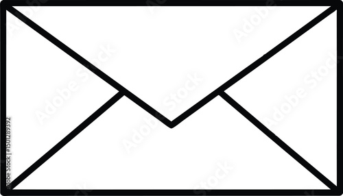Simple Envelope Icon Mail Graphic Design