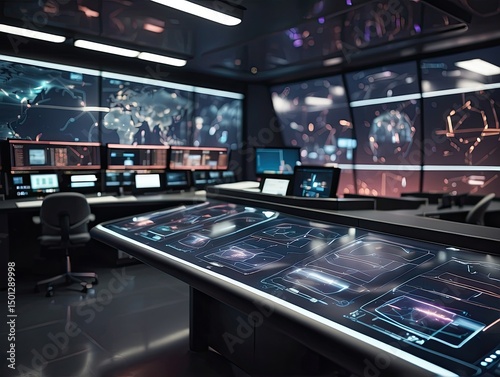 Wallpaper Mural "Futuristic Underwater Biosphere with Exotic Plants in a Glass Dome" Torontodigital.ca